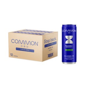 12 x COMMON 20mg CBD Lime & Mint Sparkling Drink - 330ml In China For Sale