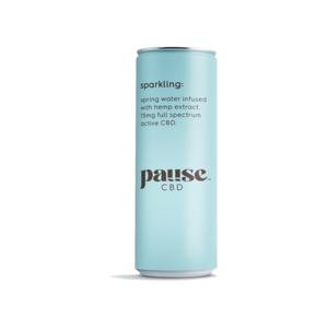 12 x Pause CBD 15mg Full Spectrum CBD Sparkling Spring Water 250ml Discount Fast Delivery