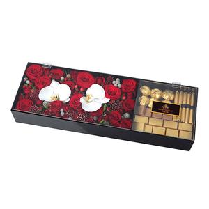 Romantic Flower Box with Chocolates Shop Offer Online
