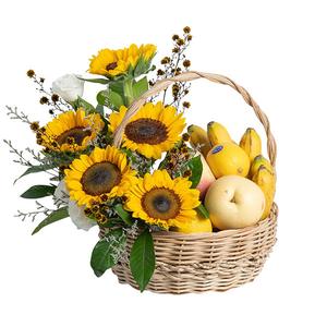 Sunshine Fruit and Flower Basket Manchester Great Sale Online