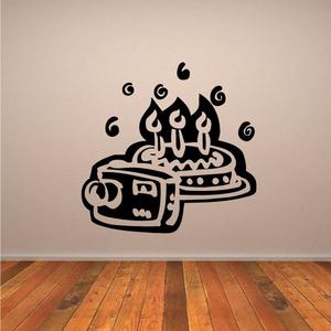 Birthday Cake and Camera Decal Free Shipping View