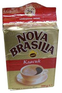 Nova Brasilia Ground Coffee, Classic, 200g, red pack Reliable Online