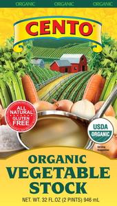 Organic Vegetable Stock (Cento) 32 oz Cheap Sale New