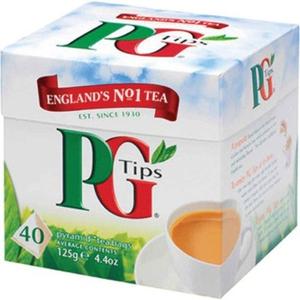 PG Tips Pyramid Tea Bags, 4.4 oz 40 tea bags Top Quality For Sale