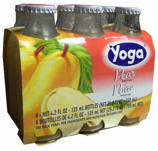Pear Nectar (Yoga) CASE (6 x 4.2 oz) (6 Pack) Bottles Free Shipping With Mastercard