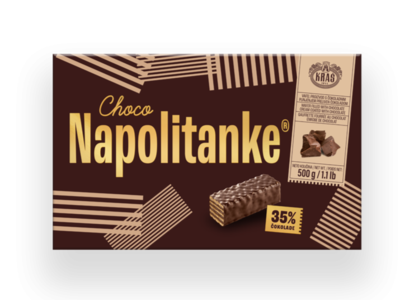 Napolitanke Chocolate Coated, 500g Cheap Pice Wholesale Pice