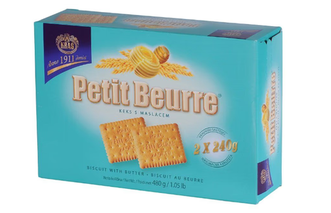 Petit Beurre Biscuit with Butter (Kras) 480g With Credit Card For Sale