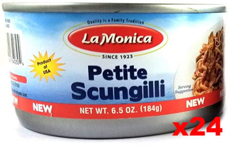 Petite Scungilli, Sliced Small Conch (LaMonica) CASE (24 x 184 g (6.5 oz)) Sale 2025 Newest