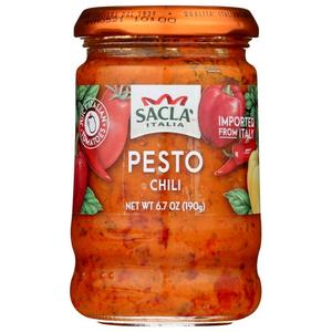 Pesto Sauce, Chili (Sacla) 6.7oz (190g) Buy Cheap Find Great