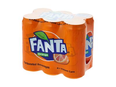 Fanta Orange in Can 330ml 6pcs/pack Recommend Sale Online