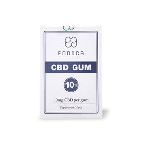 Endoca 100mg CBD Peppermint Chewing Gum - 10 Pcs Outlet Good Selling