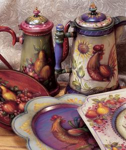Colonial People, Rooster & Fruit - JP3092 Buy Cheap For Cheap