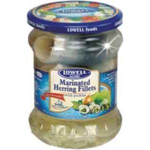 Rollmops Herring Fillets with Pickles (Lowell), 13.5 oz Jar Discount Explore