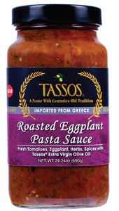 Roasted Eggplant Pasta Sauce (Tassos) 24.34 oz Outlet Best Seller