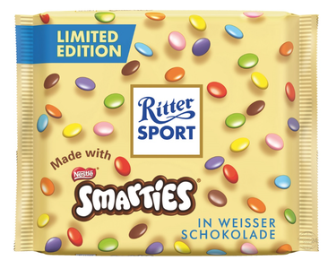 Ritter Sport Smarties in White Chocolate, 3.5 oz (100g) Sast