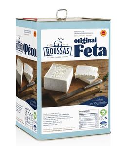 Roussas Greek Feta Cheese, 13 kg (28.66 lb) Tin Shop For