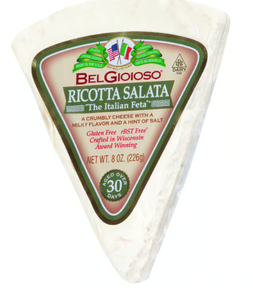 Ricotta Salata Cheese (Belgioioso) 8 oz wedge Cheapest Pice For Sale