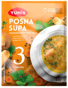Posna Supa, Vegetable Soup with Pasta (Yumis) 52g Clearance Footlocker Finishline