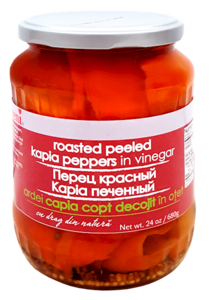 Raureni Roasted Sweet Red Kapia Peppers in Vinegar, 680g 2025 New For Sale
