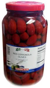 Red Cerignola Olives, 4.2 lbs JAR Get Authentic Sale Online