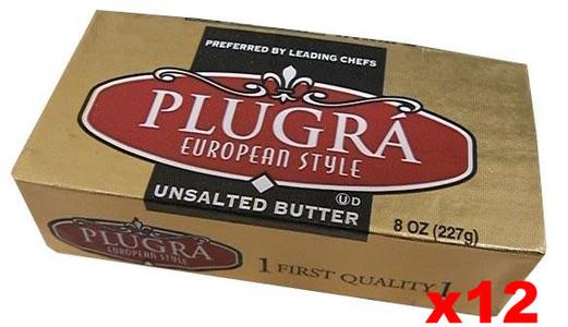 Plugra European Style Unsalted Butter, CASE (12x8 oz) For Cheap Sale Online