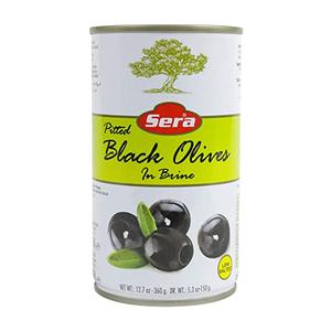 Pitted Black Olives in Brine (Sera) 12.7 oz (360g) Tin Buy Cheap Best Pices