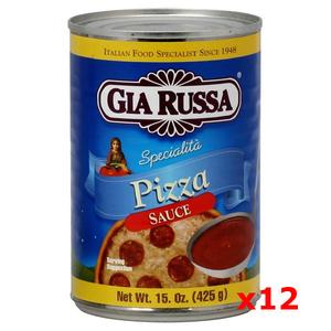 Pizza Sauce (Gia Russa) (CASE) 12 x 15 oz Real For Sale