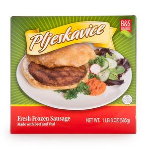 Pljeskavice Beef Sausage Patties (Brother And Sister) 685g Cheap Sale Professional