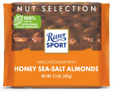 Ritter Sport Honey Salt Almond Milk Chocolate, 100g Cheap Finishline