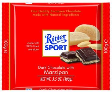 Ritter Sport Marzipan Dark Chocolate  100g Original Cheap Online