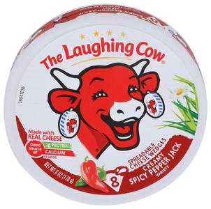Laughing Cow Creamy Spicy Pepper Jack Wedges 8 pieces, 6 oz Free Shipping High Quality