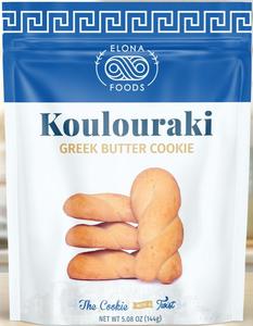 Koulouraki, Greek Butter Cookie (Elona Foods) 5.08 OZ (144 g) Many Kinds Of Online
