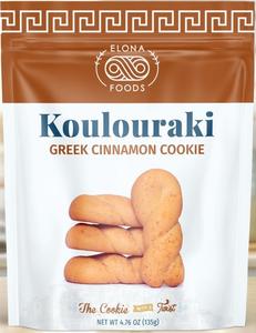 Koulouraki, Greek Cinnamon Cookie (Elona Foods) 4.76 oz Sale Online Cheap