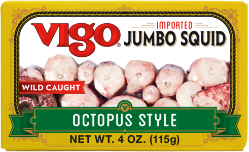 Jumbo Squid in Soy and Olive Oil (Vigo) 4 oz Authentic Cheap Pice