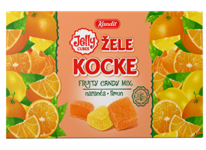 Jelly Candy Cubes, Zele Kocke (Kandit) 320g Official Site Cheap Online