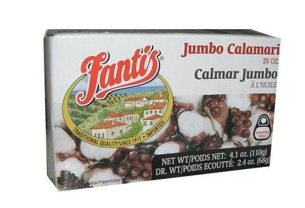 Jumbo Calamari in Oil (Fantis) 4 oz (110g) Clearance Largest Supplier