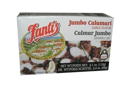 Jumbo Calamari in Garlic Flavor (Fantis) 4 oz (110g) Clearance Store Sale Online