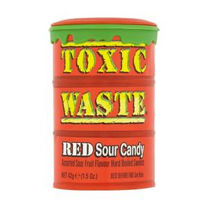 Toxic Waste Red Sour Candy Drum 42 g Pre Order For Sale