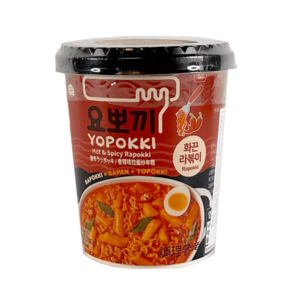 Yopokki Ricecake & Ramen Cup Hot & Spicy 145 g Online Online Clearance