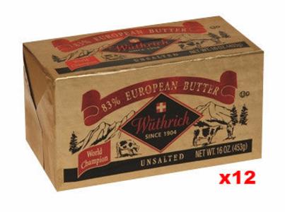 Wüthrich European Style 83 % Unsalted Butter (12 x 16 oz) 12 PACK Discounts Cheap Pice