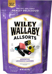 Wiley Wallaby ALLSORTS Licorice Candies, 6 oz Cheap High Quality