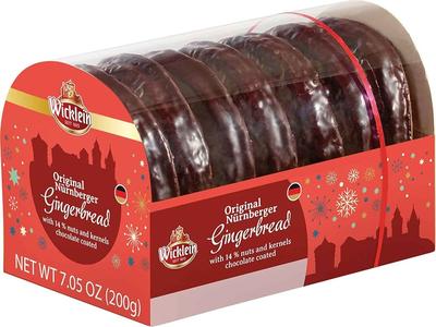 Wicklein Chocolate Covered Gingerbread Cookies, Lebkuchen, 7.05 oz Release Dates Authentic