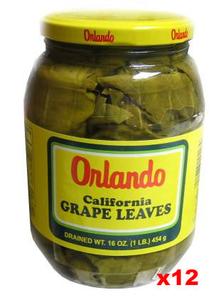California Grape Leaves -Orlando, CASE, (12 x 2lb jar, DR.WT. 16oz) 2025 New Cheap Pice