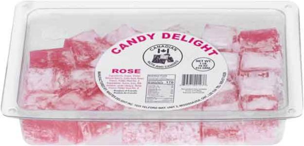 Candy Delight Loukoumi Rose Flavor (Master Delight) 1 lb (454g) Free Shipping Big Discount