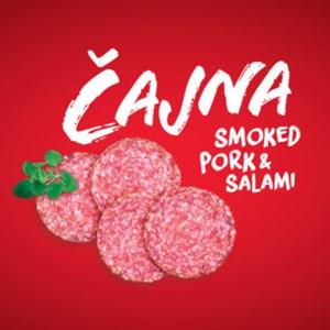 Cajna Smoked Pork and Beef Salami (Podravka) 1.0 Lbs Free Shipping For Sale