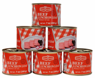 Beef Luncheon Loaf (Podravka) 6 Pack (6 x 200g) Pices For Sale