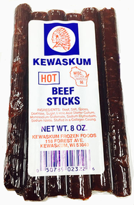 Beef Sticks, Hot (Kewaskum) 8 oz Sale Online Cheap