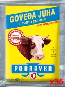 Beef Noodle Soup (Podravka) CASE, (35 x 2.3 oz) Discount Pay With Paypal