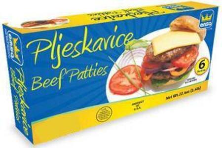 Beef Patties, Pljeskavice (Emsa) 1.5 lb Box Get Authentic Sale Online