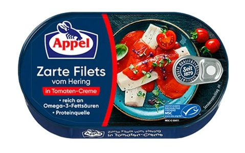 Herring Fillets in Tomato Cream (Appel) 200g New Online